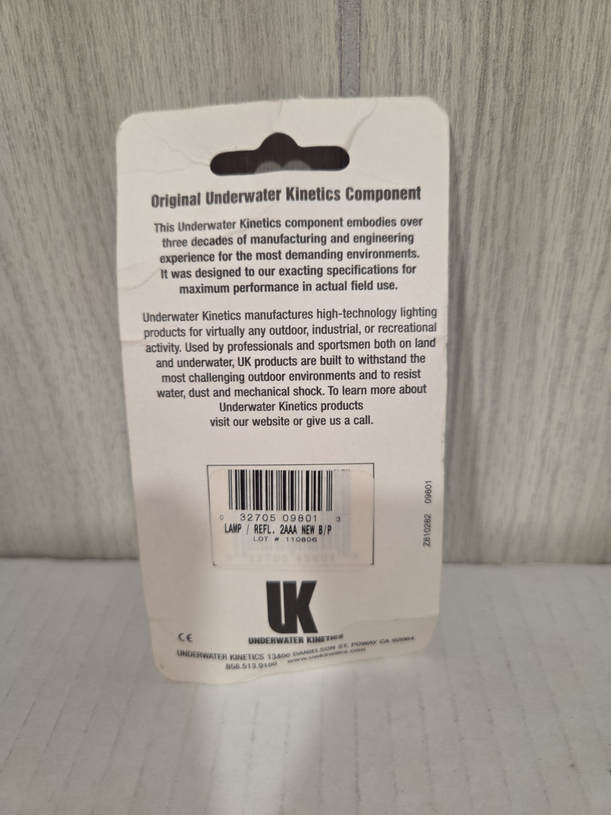 UK Underwater Kinetics 2AAA Lamp/Reflector