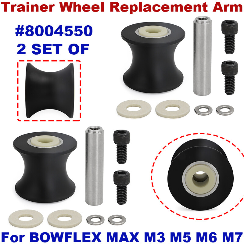 2Set Trainer Wheel Replacement Arm Roller 8004550 For BOWFLEX MAX M3 M5 M6 M7 M8