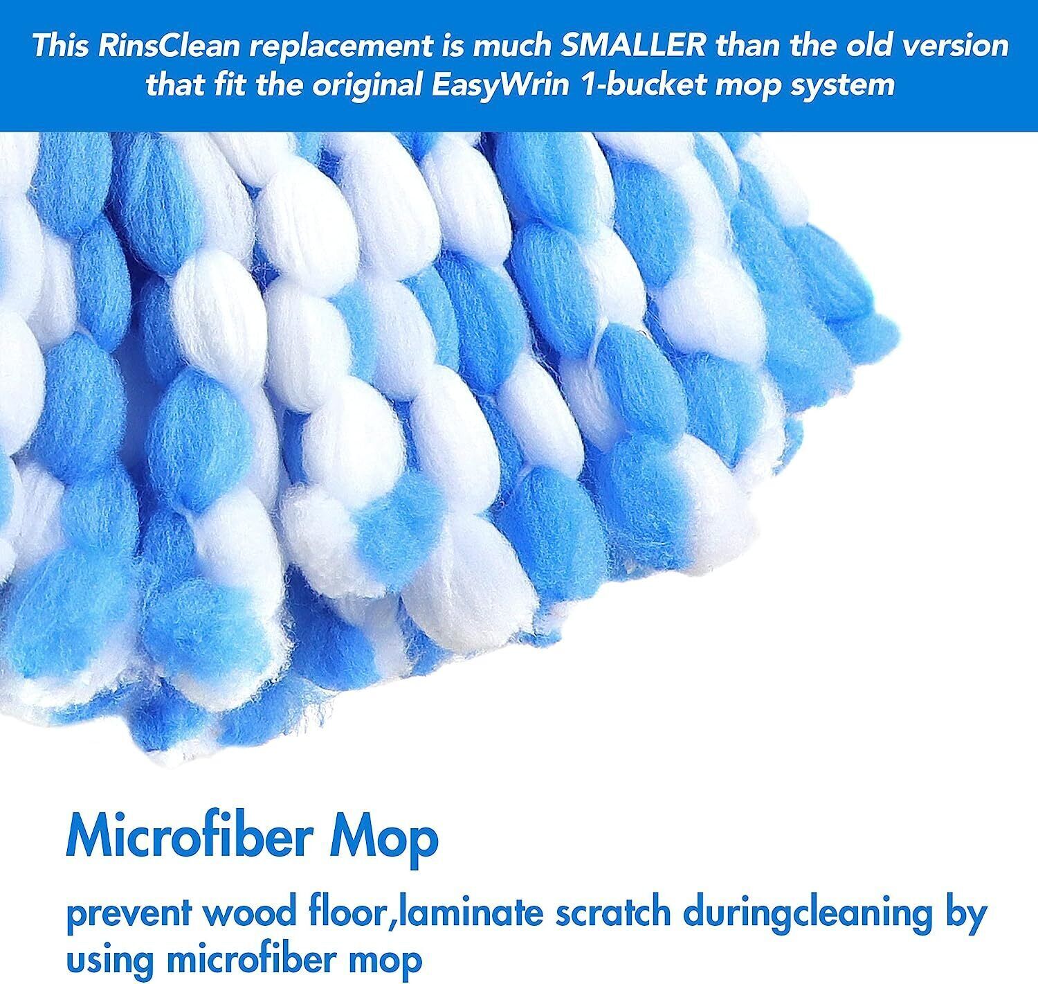 3x Replacement Microfiber Mop Head Wring Refill For O-Cedar RinseClean Spin Mop