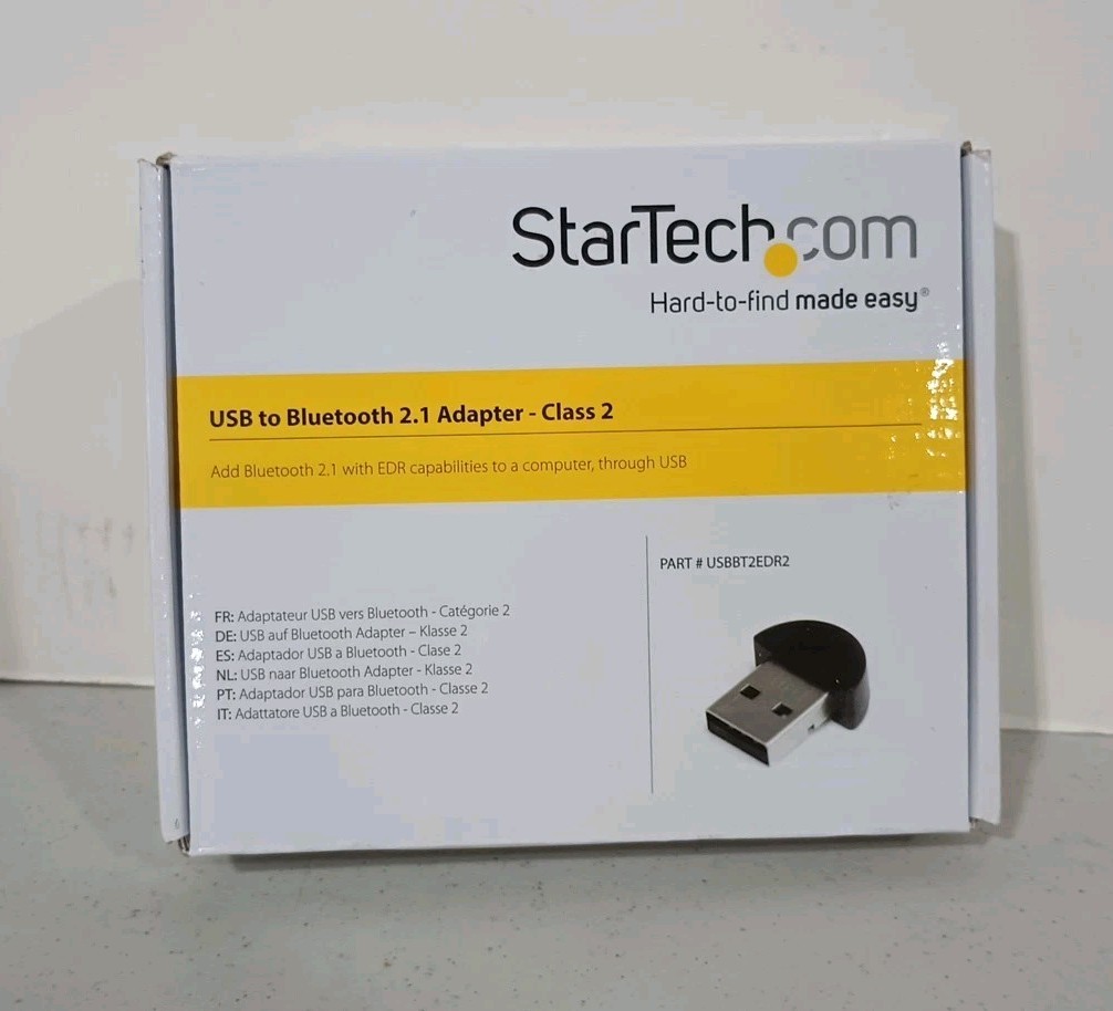 Lot of 2 NEW StarTech USB to Bluetooth 2.1 Adapter - Class 2 USBBT2EDR2 (AMX)