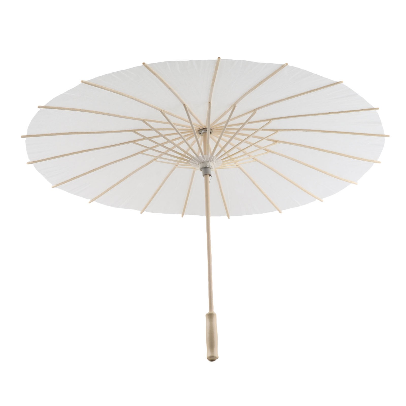 White Color Paper Decorative Umbrella Parasol School Decor Photo Prop (60cm) DSO
