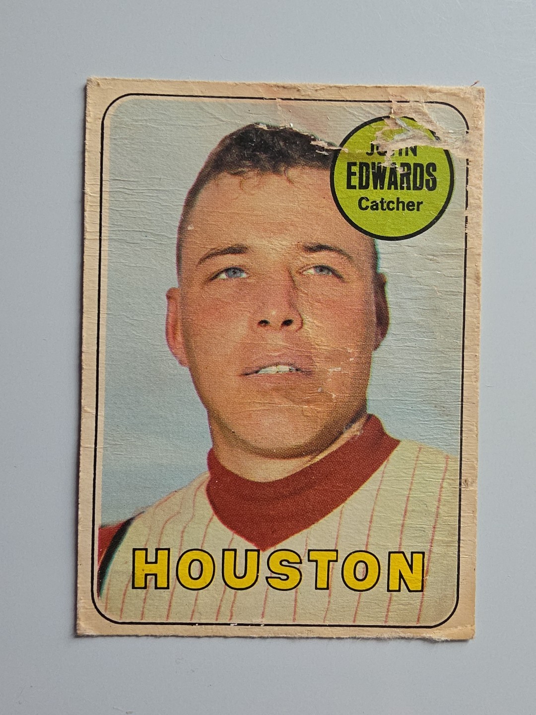 1969 OPC JOHN EDWARDS # 186 HOUSTON