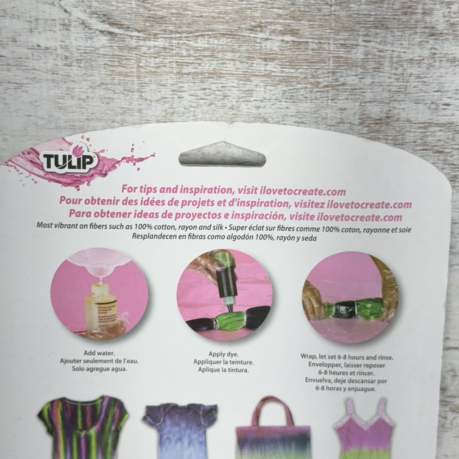 TULIP One-Step Tie-Dye Kit VIBRANT 28 Pc, .44oz/12.6g Dyes 9 Projects Brand New