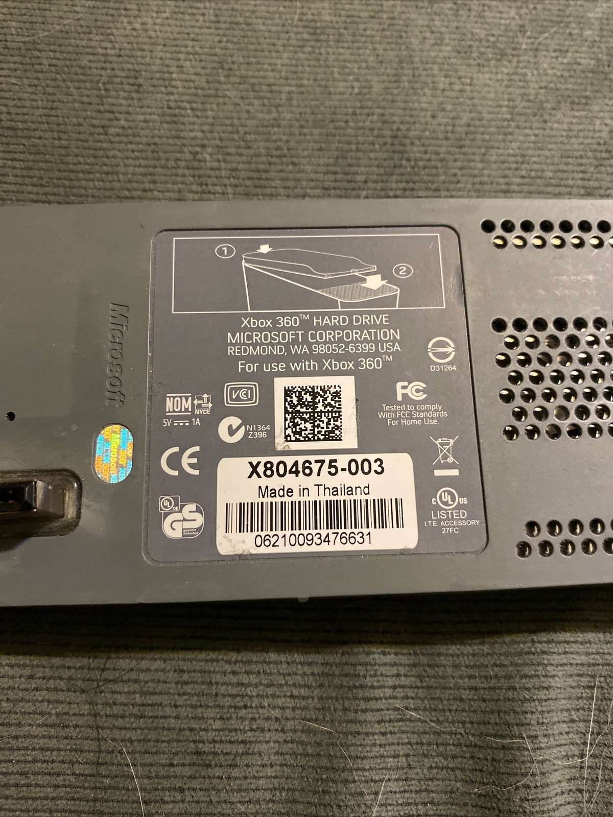 Xbox 360 Original Hard Drive -- Used