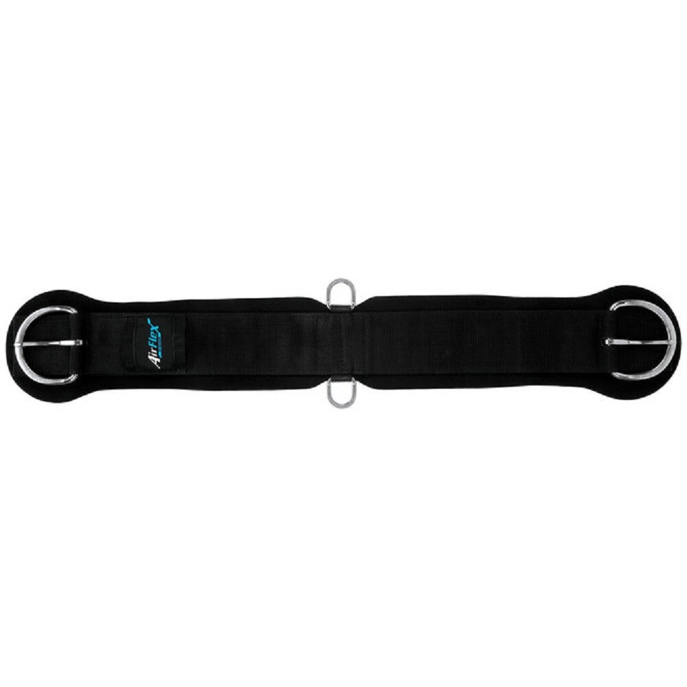 Black AIRFLEX STRAIGHT CINCH GIRTH w/ Flat Buckle Size 26" 28" 30" 32" 34" 36"
