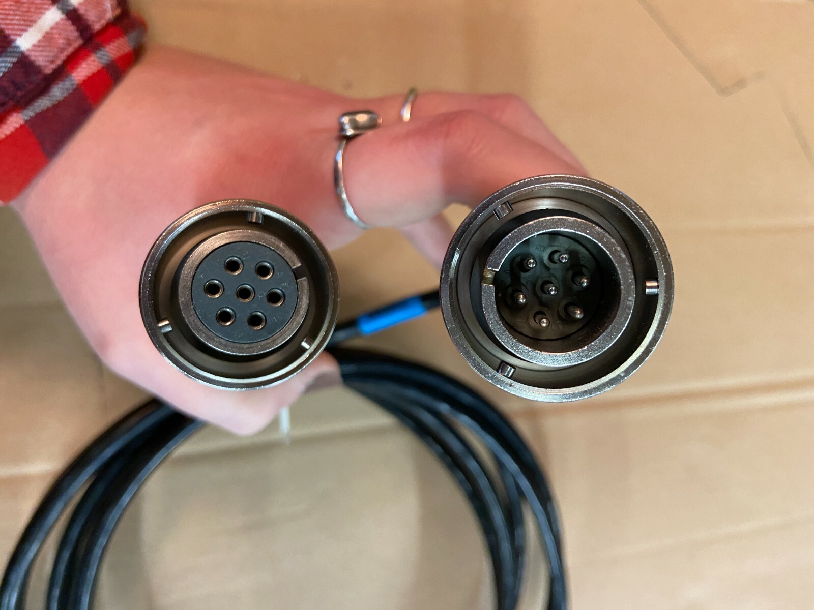 726089 Straight Cable 7 pol bayonet 3M