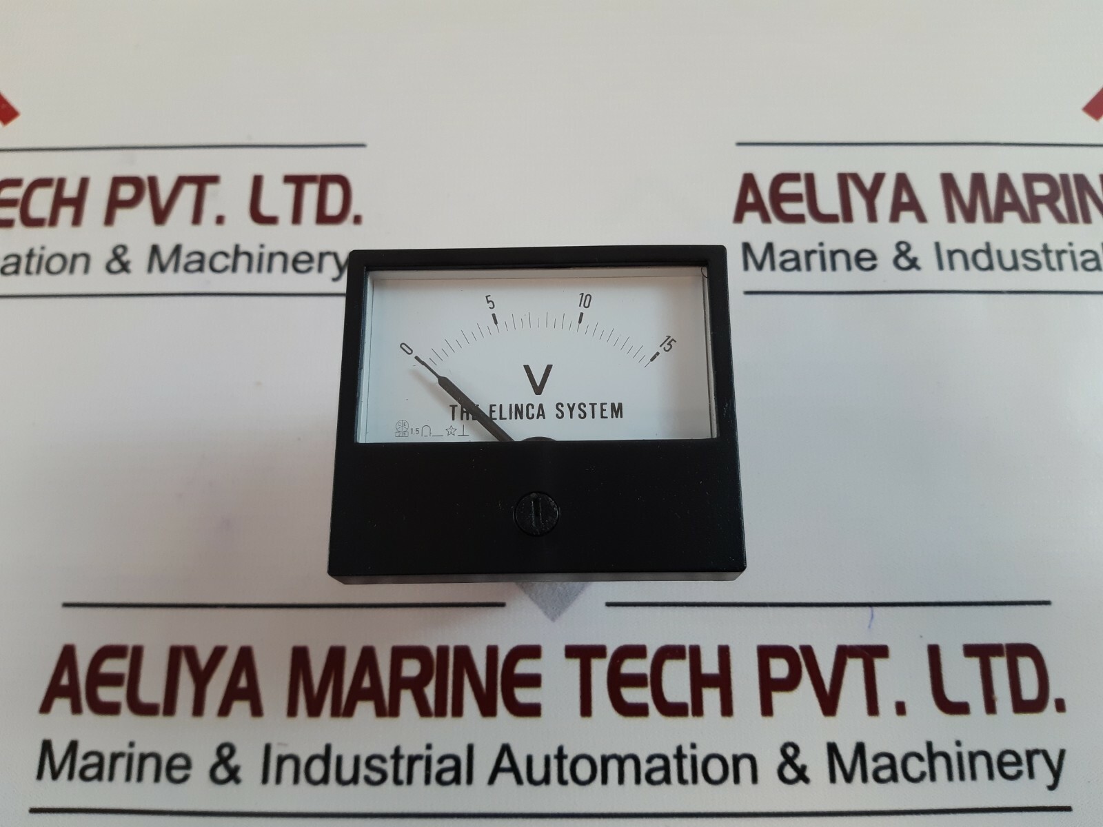 Elinca 0-15v meter analogue volt meter