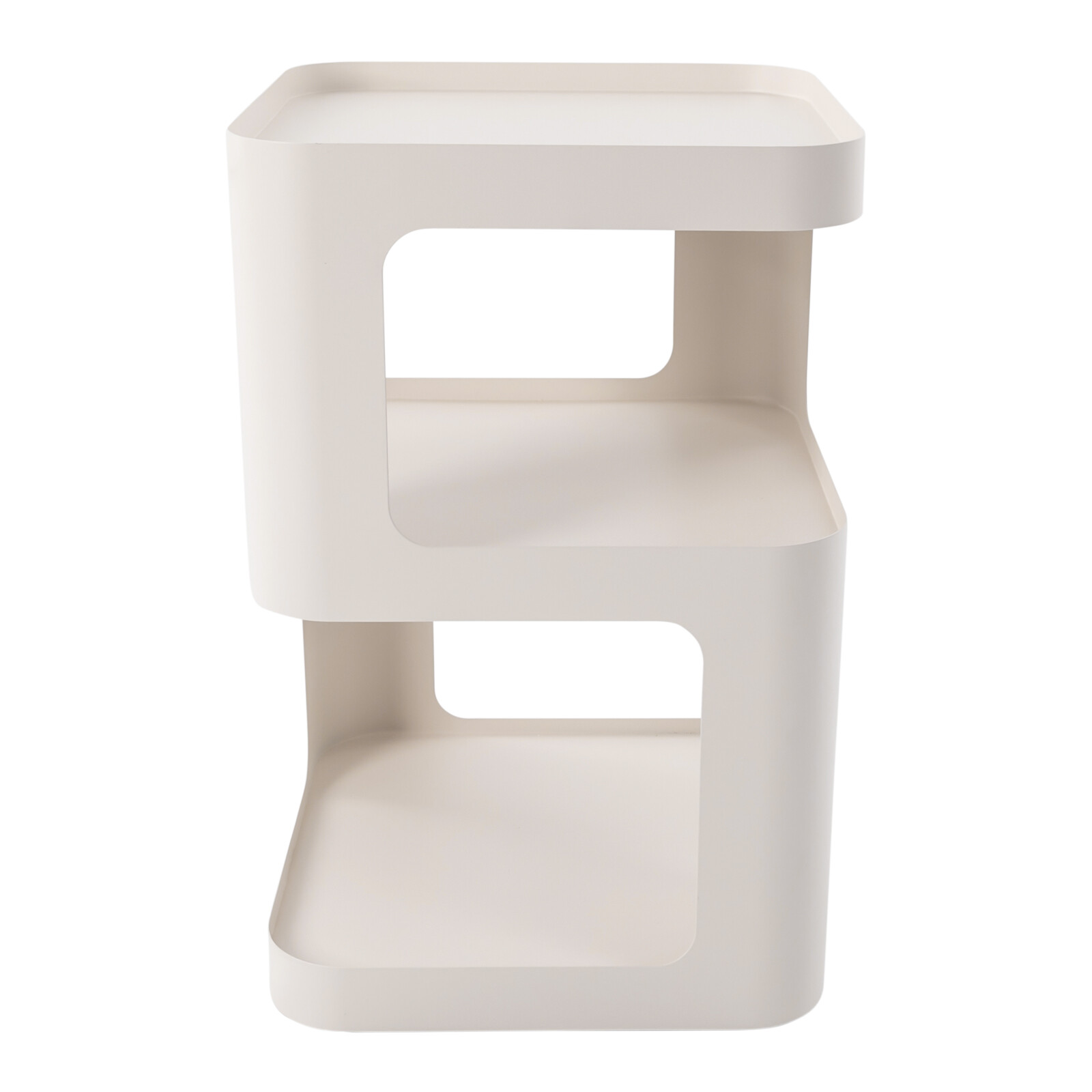 3 Tier Side Table Modern Coffee Table Sofa Bedside Table Storage Organizer White