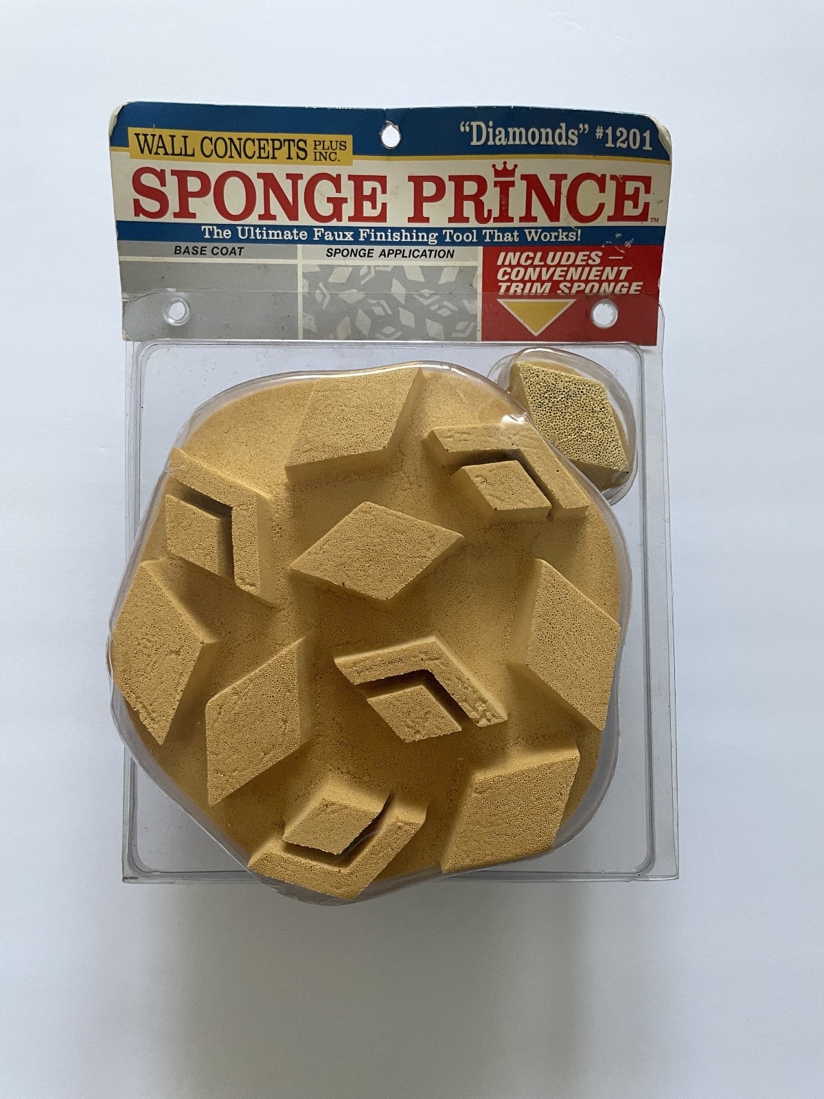New - Wall Concepts Sponge Prince Kit Sponge Paint Application "Diamonds" #1201