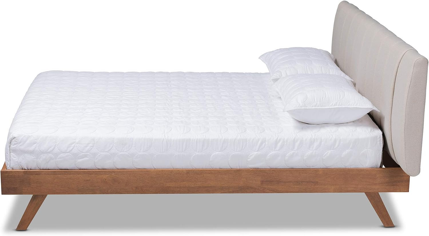 Bed, King, Beige