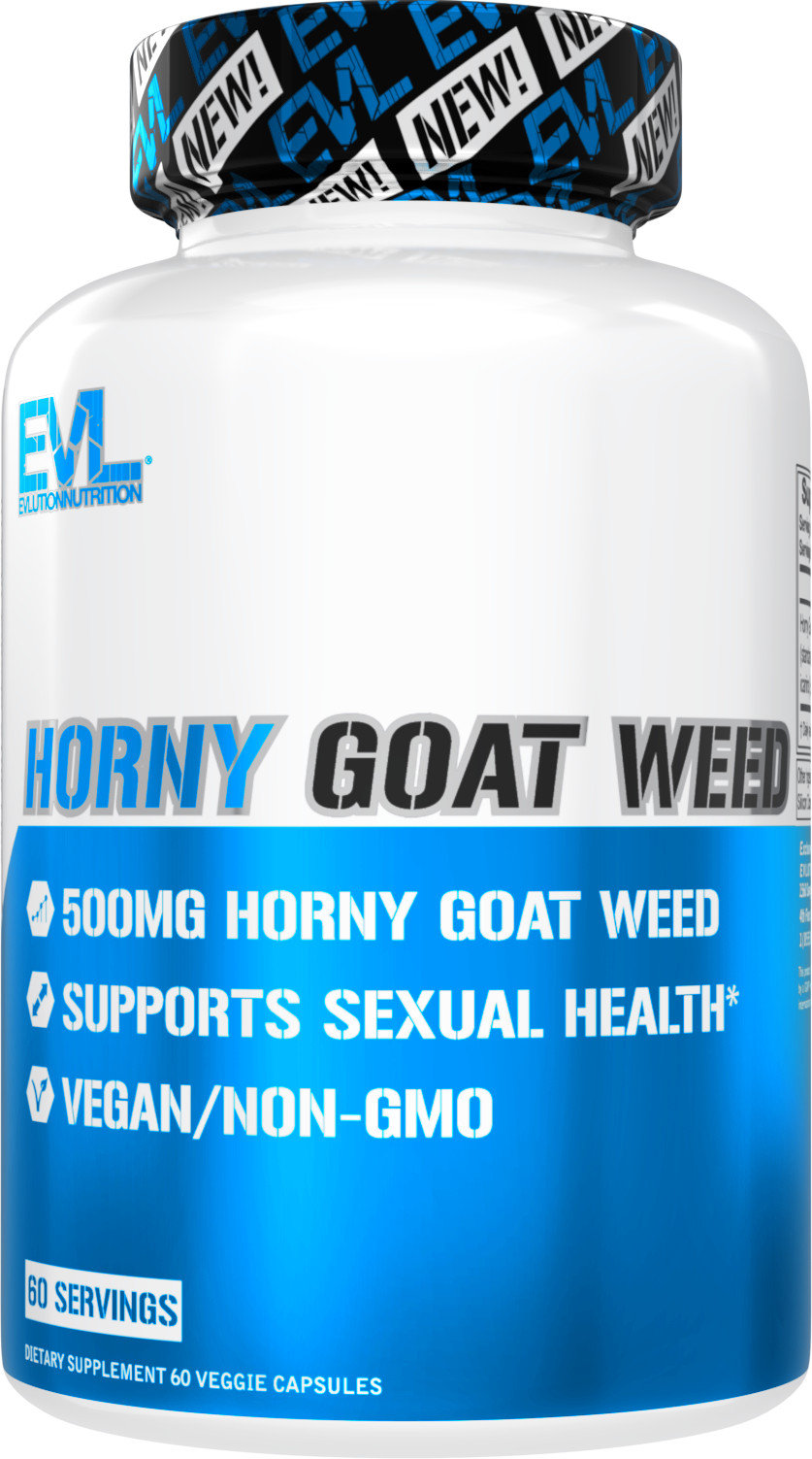Evlution Nutrition Horny Goat Weed - Natural Testosterone Booster - 60 Servings