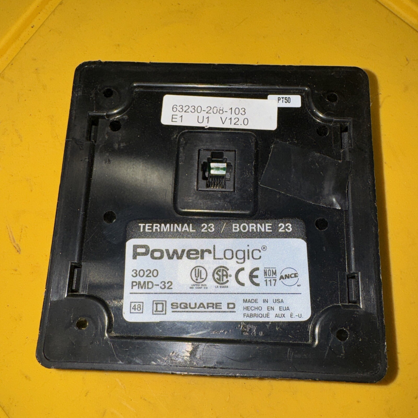 Square D 3020 PMD-32 PowerLogic Power Meter Control Keypad Panel Terminal 23