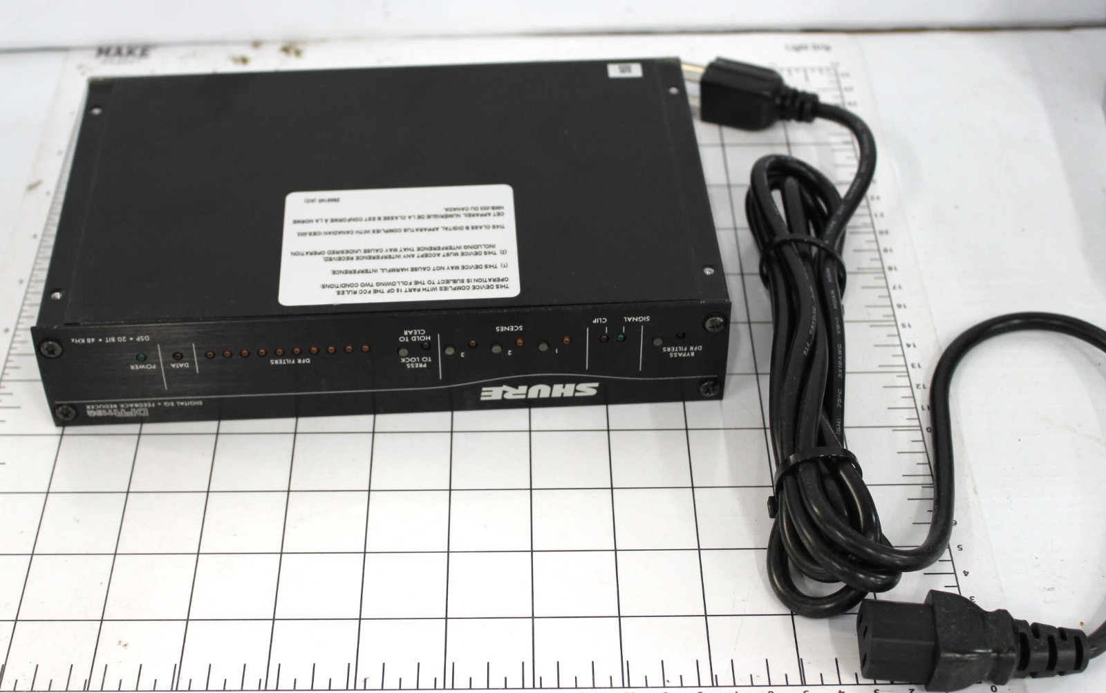 Shure DFR11EQ5, Digital EQ Feedback Reducer Limiter