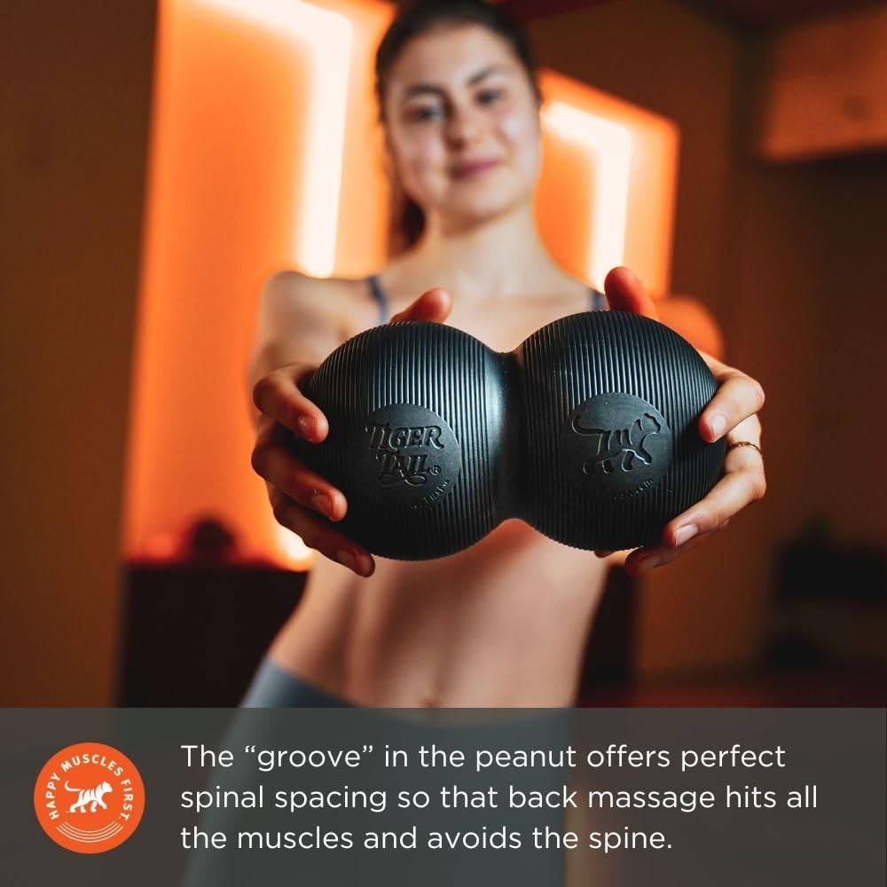 Large 8" Peanut Foam Roller - Double Ball Massage Tool for Trigger Points & Musc