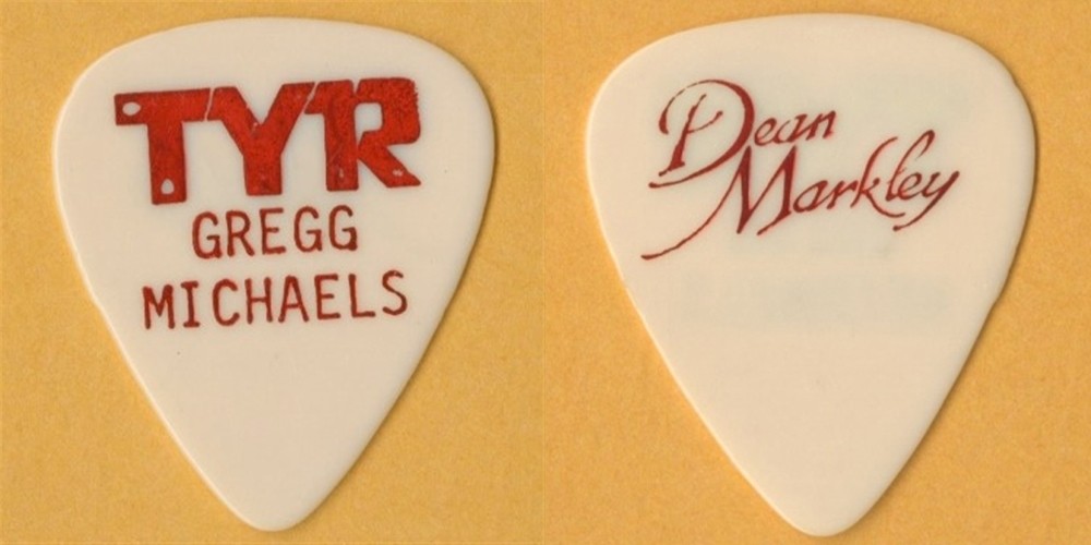 TYR (Tonight You Rock) 1988 concert tour vintage Gregg Michaels band Guitat Pick