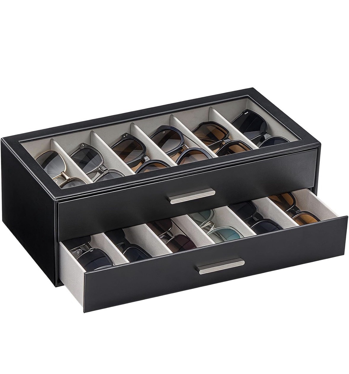 Sunglasses Storage Box 12 Slots 2 Layer