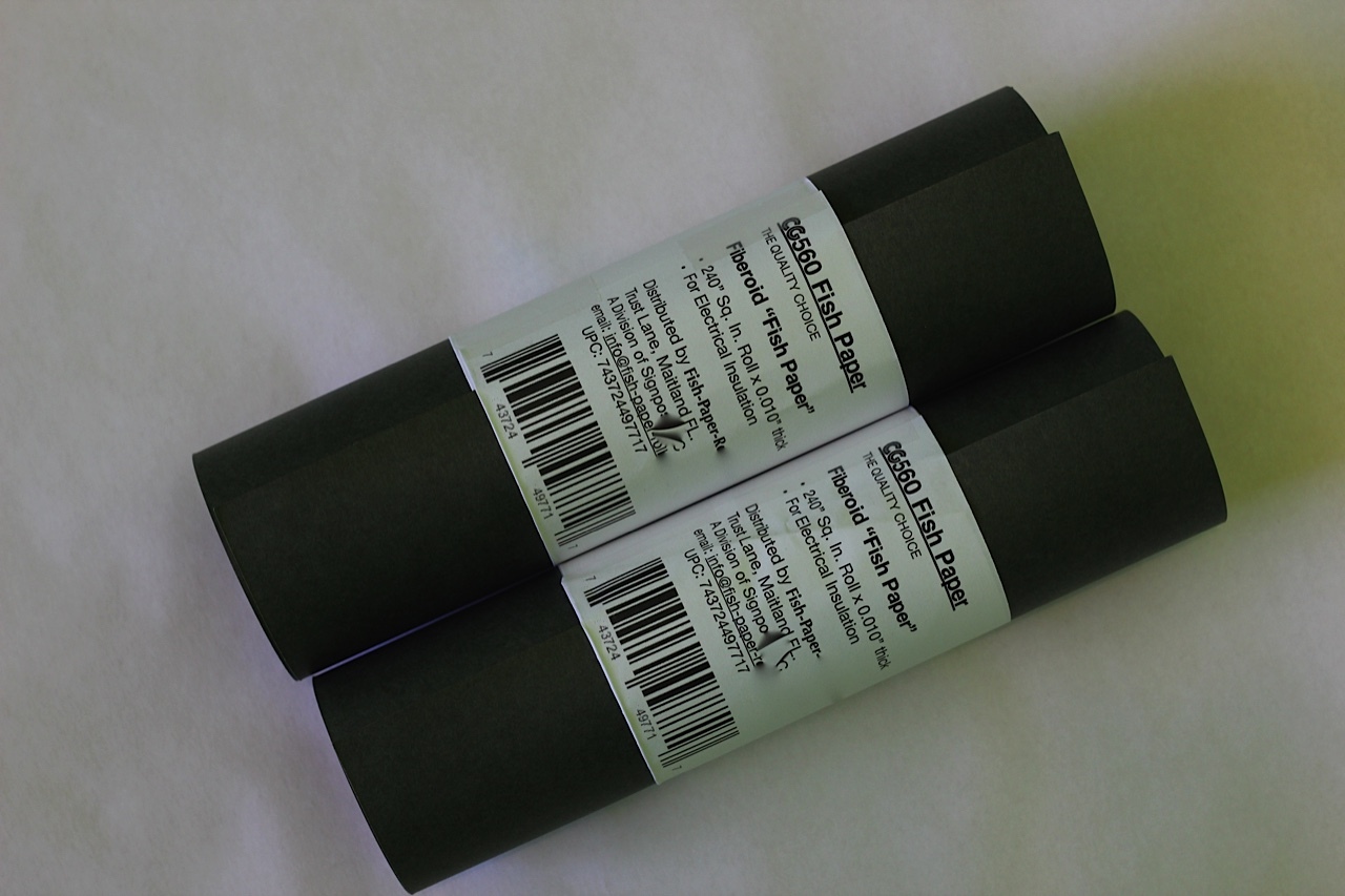 Fish Paper CG560 Insulating Fibrous Fishpaper Rolls 10"x24" (Qty 2) DkGrey (DG)