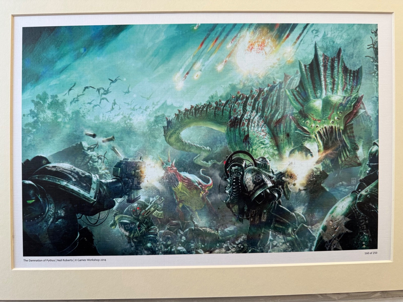 Warhammer Horus Heresy Damnation of Pythos Art Print Brand New #160/250