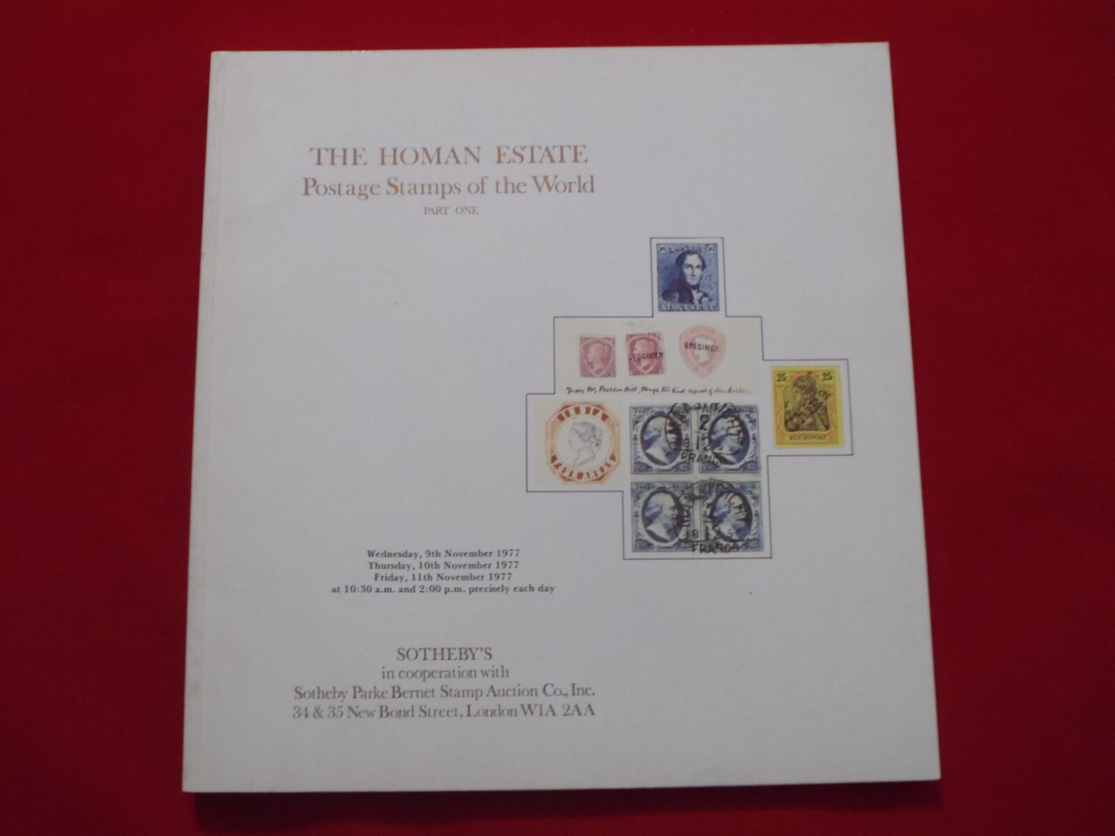 Homan Estate Postage Stamp of the World Part 1 Sotheby Auction in London