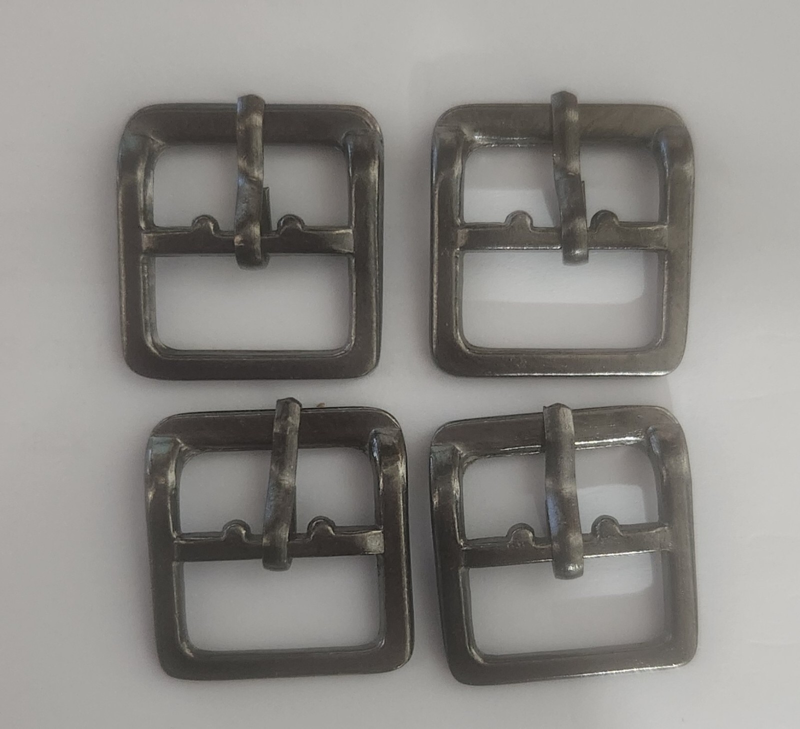 GERMAN WWII CHIN STRAP REPLACEMENT BUCKLES (FOUR ) G-800