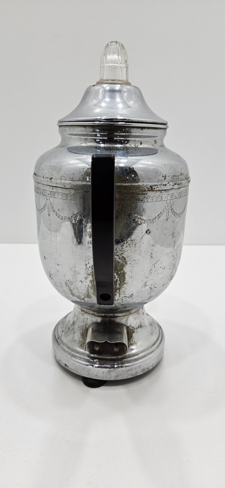 Vintage Chrome Farberware Coffee Percolator No. 208 - Tested, Works