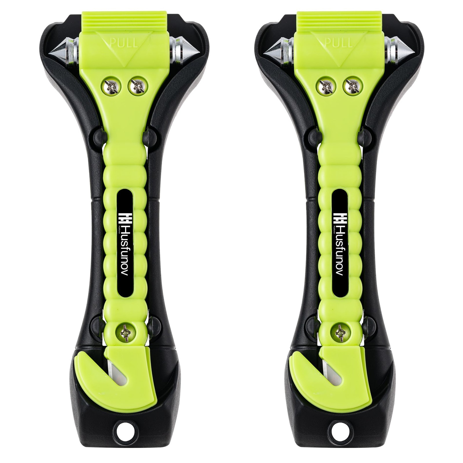 Husfunov Car Safety Hammer Set of 2, Auto Car Escape Tool, Car Window Glass H...