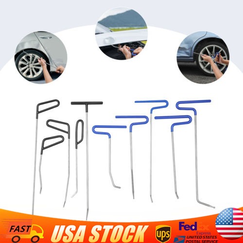10Pcs Puller Rods Dent Paintless Repair Tools Car Removal Body Push Tool NEW