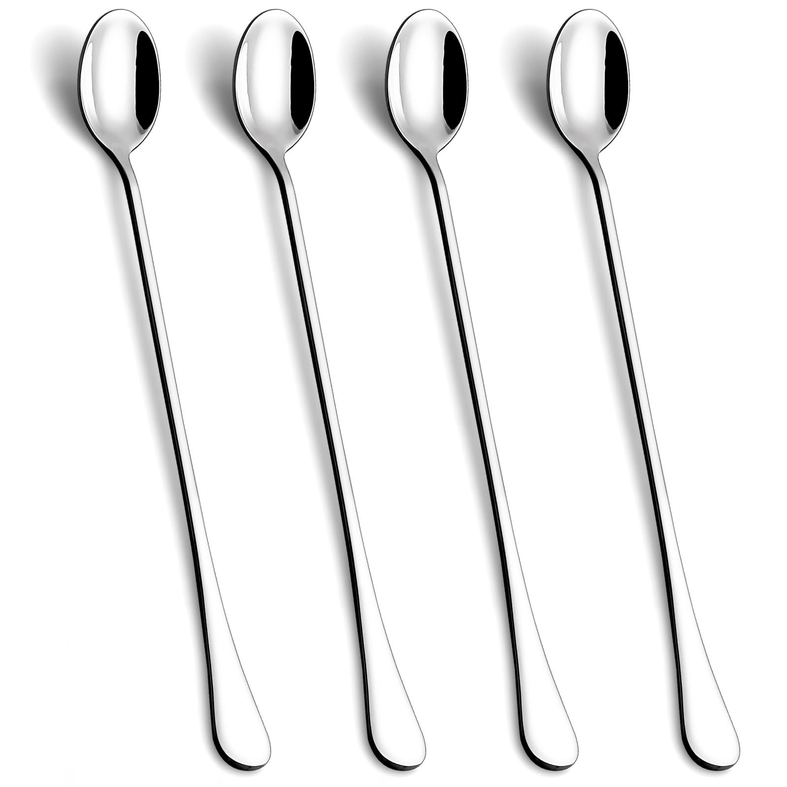 Lovingly Yours 9.5-Inch Long Handle Iced Tea Spoon, Coffee Spoons, Ice Cream S