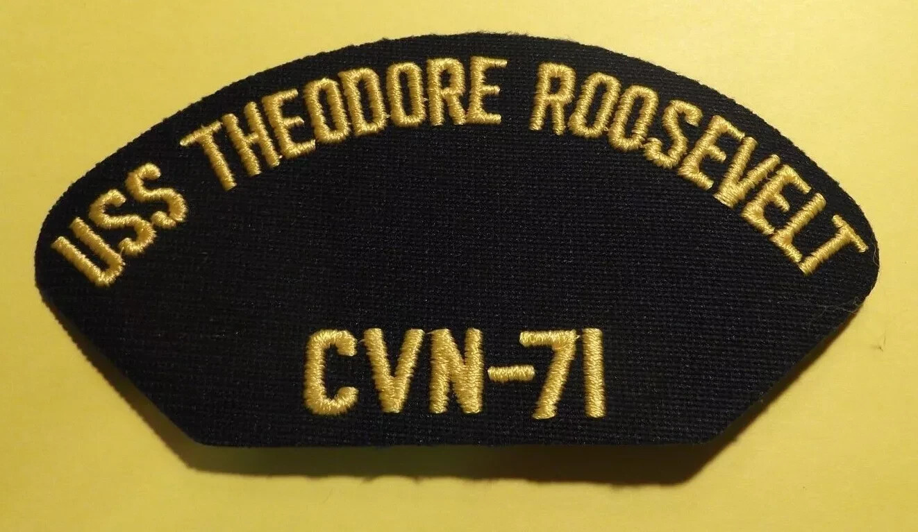 Military USS THEODORE ROOSEVELT CVN-71 US Navy Patch Full Color Insignia  #859
