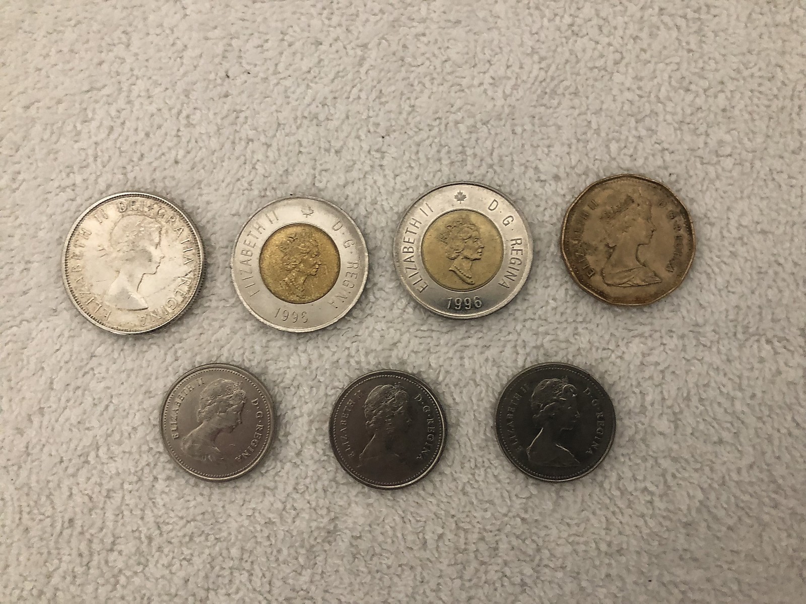 LOT OF 6 CANADA CIRCULATED COINS