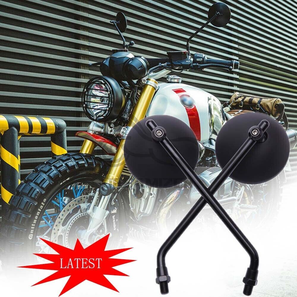 8/10mm Motorcycle Mirrors For Triumph Bonneville T100 Scrambler Street Triple