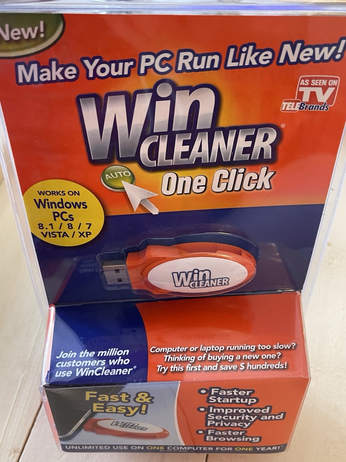Win Cleaner One Click Professional USB Computer Clean Repair for PC Laptop