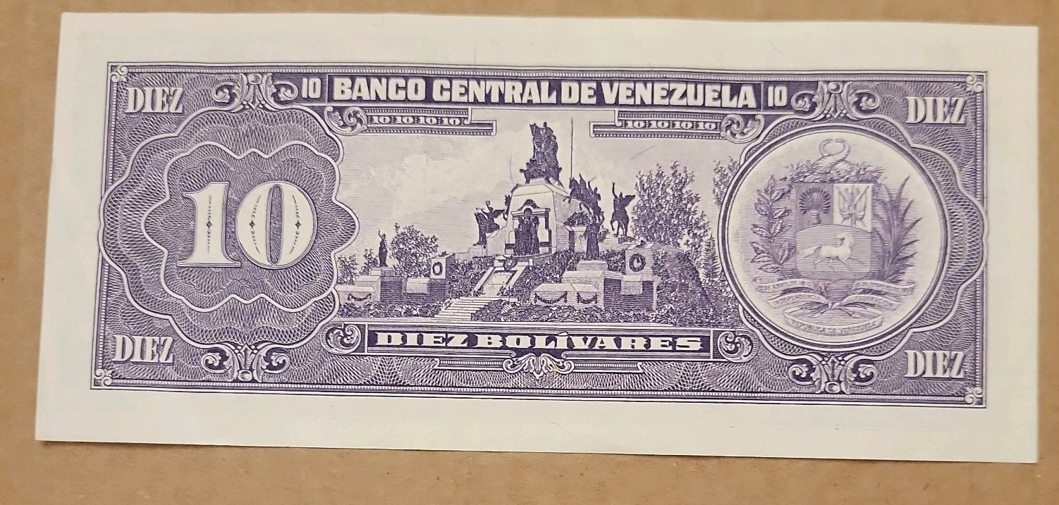 VENEZUELA, 10 BOLIVARES, 1995