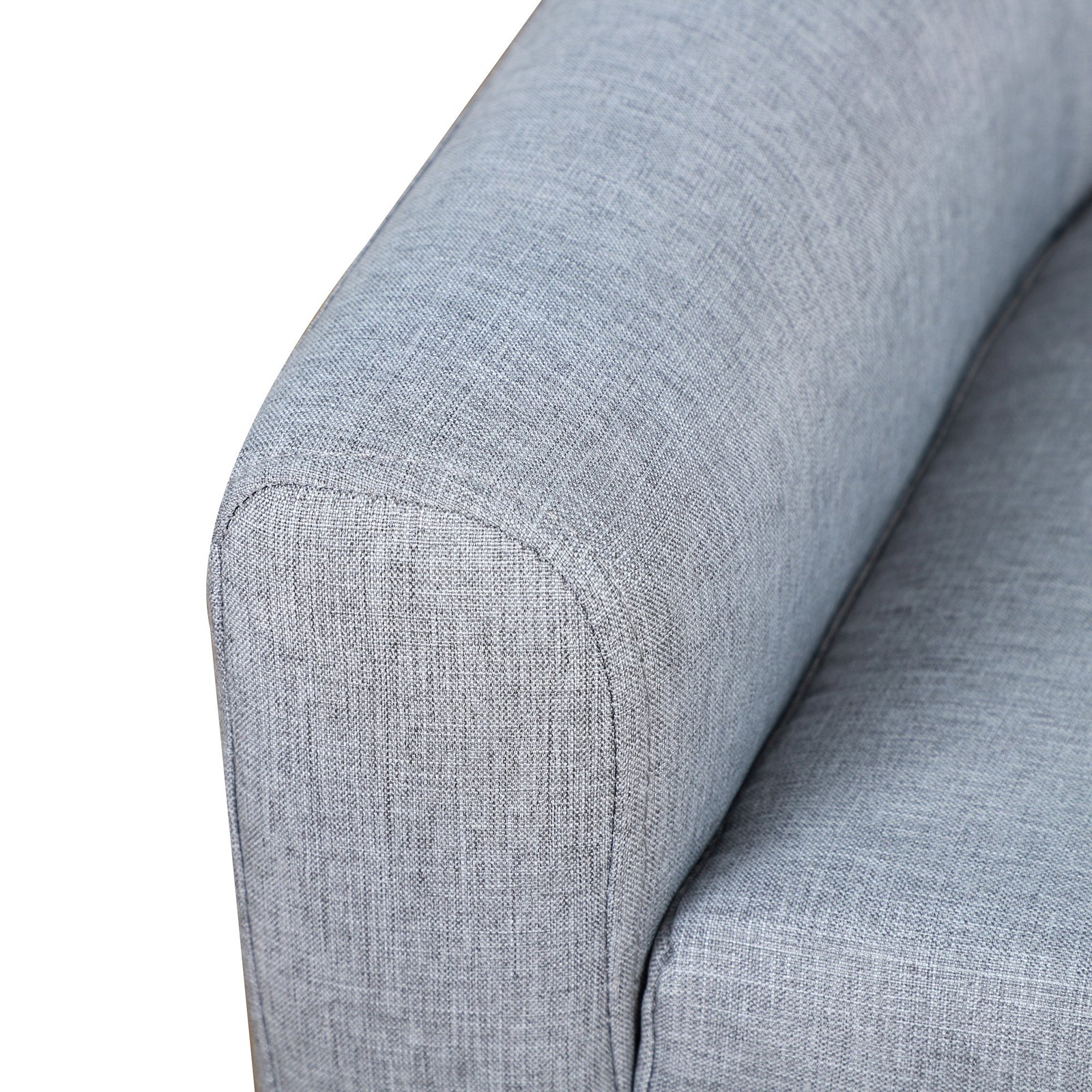 Kids 2-Seat Sofa Toddlers Armchair Linen Fabric Wooden Frame for Ages 3-6 Year