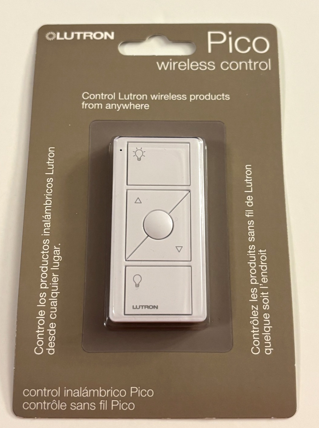 BRAND NEW Lutron PJ2-3BRL-GWH-L01 Dimming witch White Pico Wireless Remote