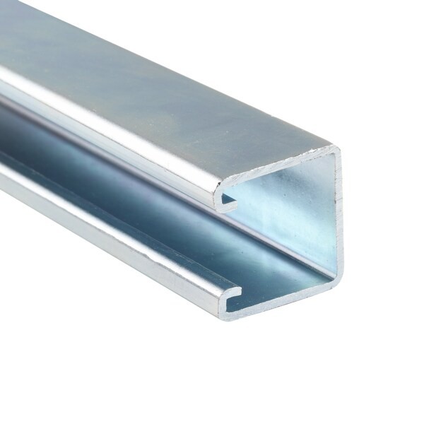 Strut Channel Fitting, Silver, 2"W, 2 Holes, V717eg