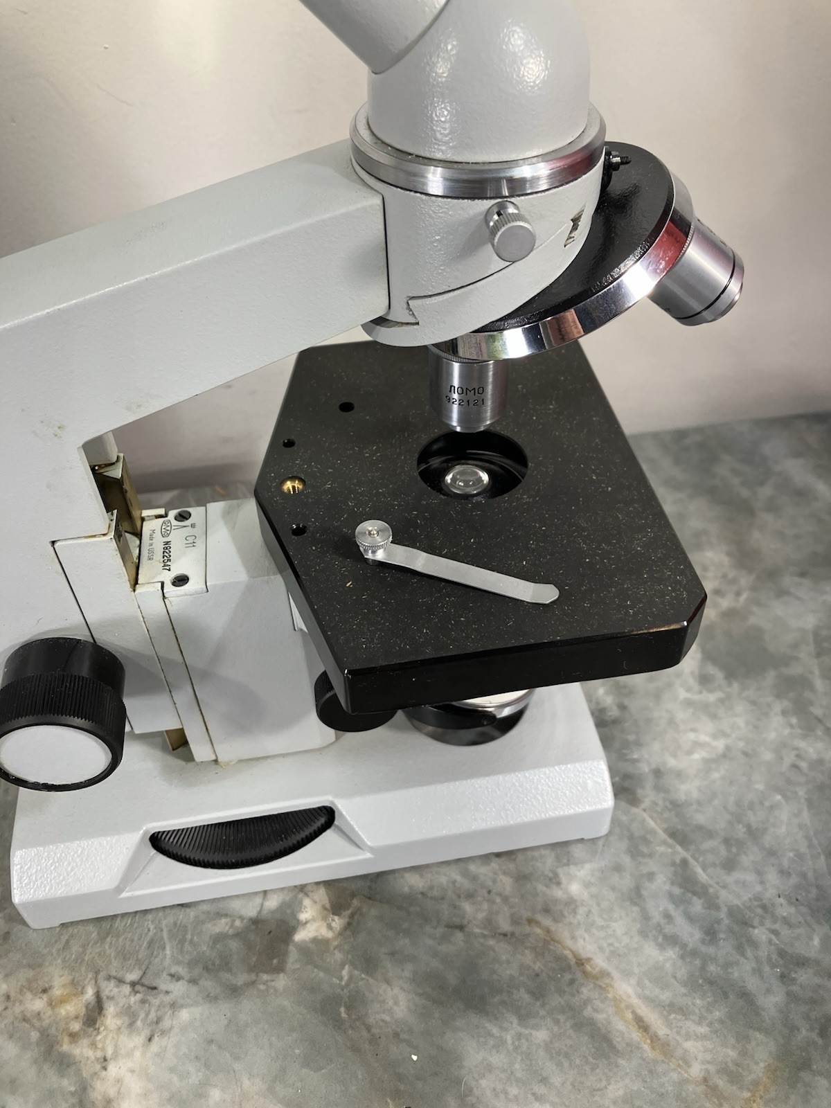 Vintage Biological Microscope Soviet-era USSR Lomo Biolam C11 with Box