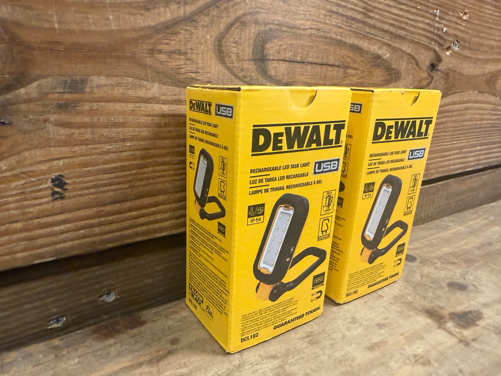 (2) DEWALT DCL182 USB LED MAGNETIC Task Work Light OEM Genuine (Qty)