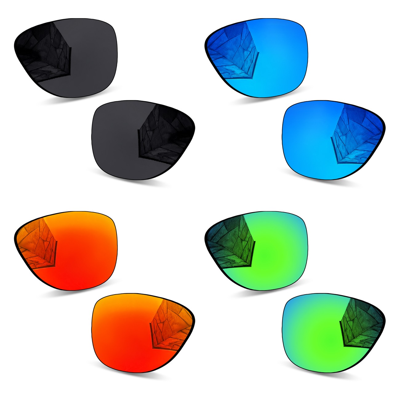 Anti-Scratch Polarized Replacement Lenses for Oakley Actuator OO9250 57mm Frame