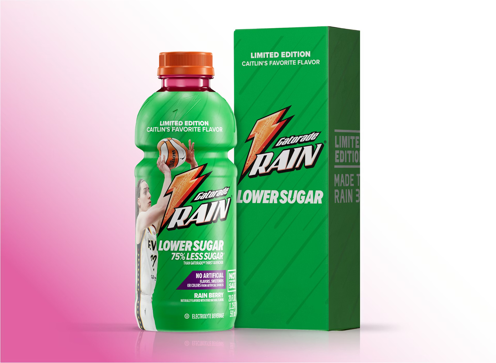 Gatorade Lower Sugar x Caitlin Clark Rain Berry Capsule Exclusive