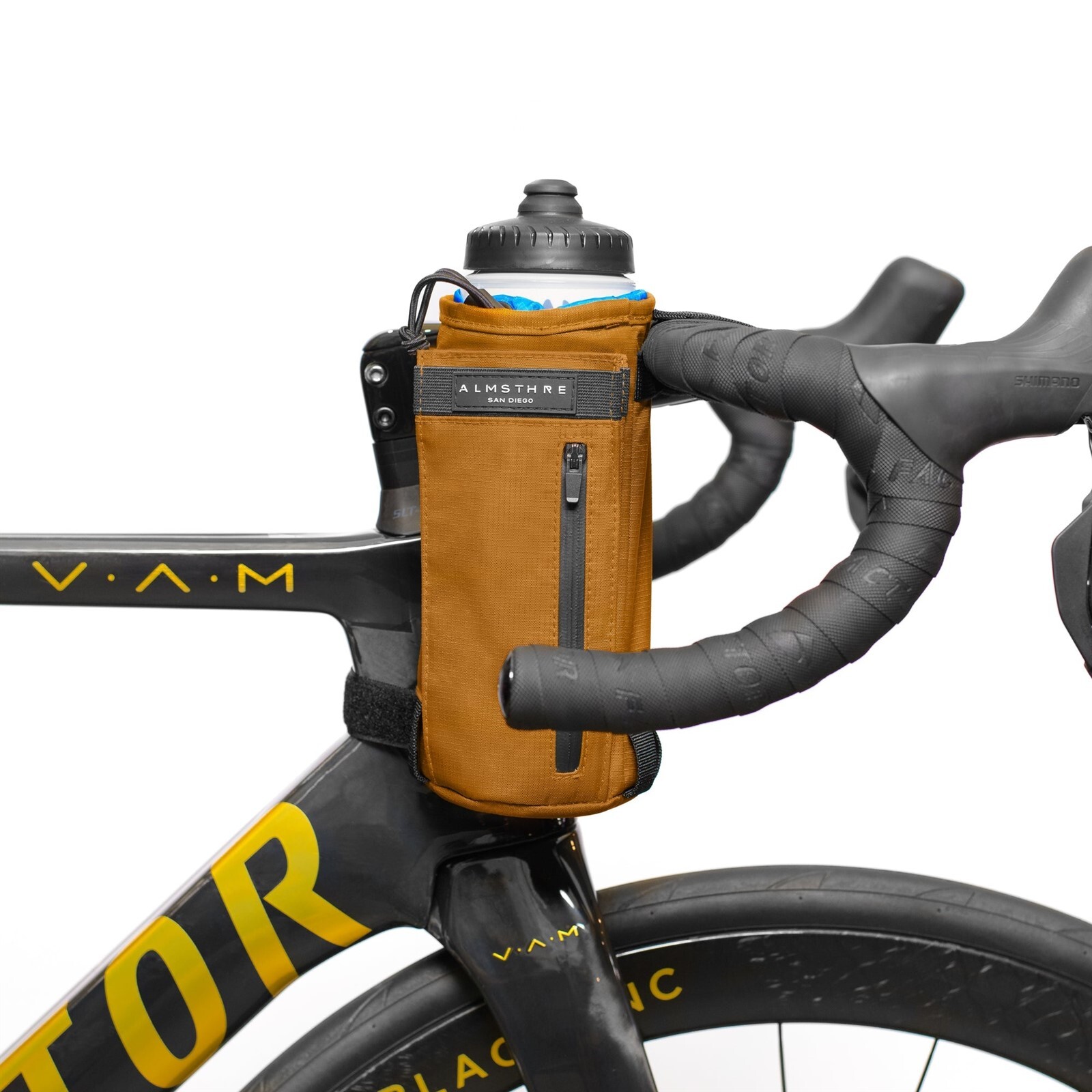 ALMSTHRE Stem Bag Cycling Beverage Holder : CALIFORNIA GOLD