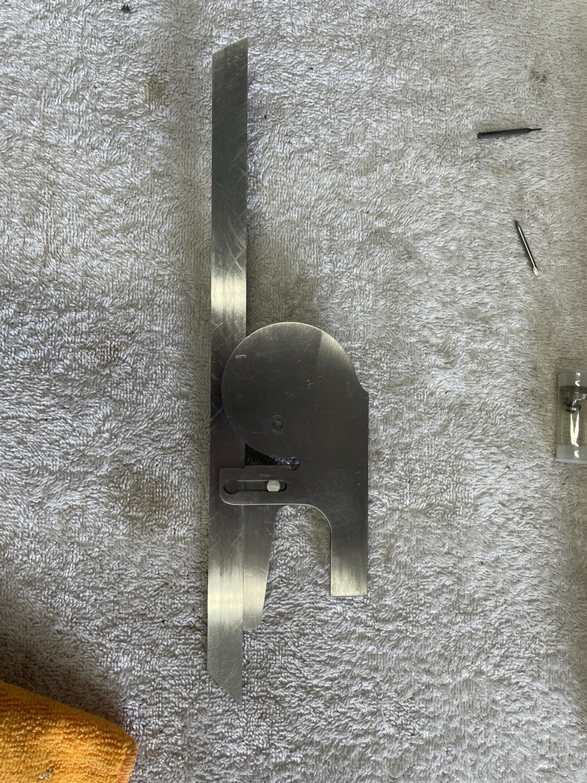 Brown & Sharpe 496 Bevel Protractor 12" Blade Round Head 0-360° Range