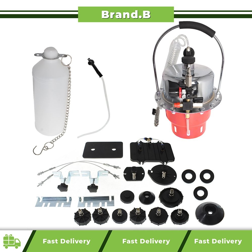 Pneumatic Air Pressure Kit Brake & Clutch Bleeder Valve System 4.5 CFM Universal
