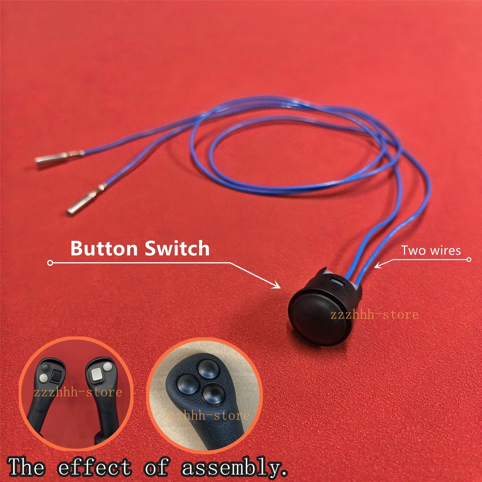 10/pack Joystick Push Button (black 2 line) 635-8205 336Gc 330Gx fit Caterpillar