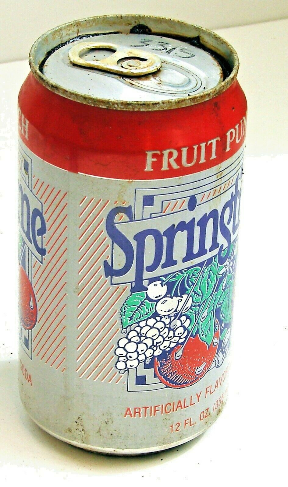 Fruit Punch Springtime; Springtime Beverages; Sheboygan, WI; soda pop can