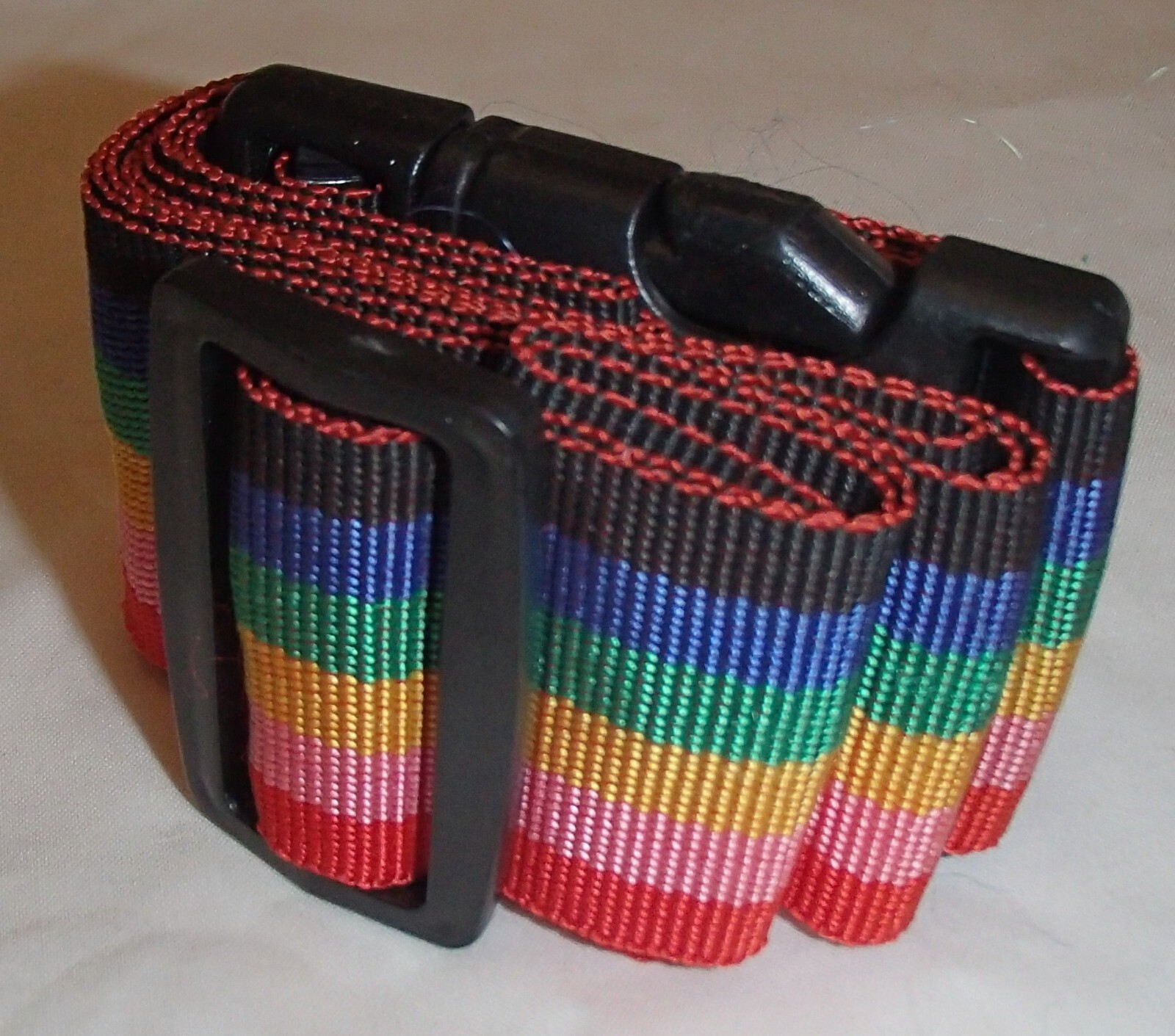 Rainbow Luggage Strap Tag Belt 48"