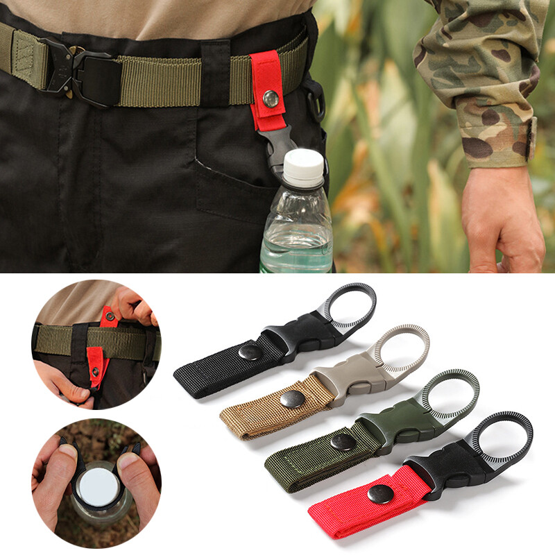4/2/1pc Water Bottle Holder Clip Outdoor Camping Hiking Tactical Belts Buckle❥
