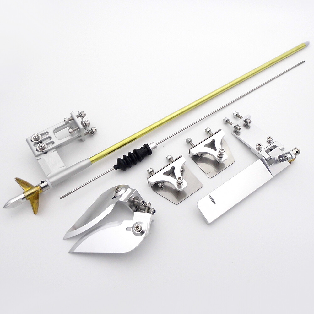 4mm Drive Flexible Shaft Strut Rudder Propeller Kit fr RC Boat Speed MONO V Oval