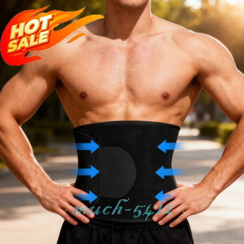 Men Waist Trimmer Belt Sweat Wrap Slimming Tummy Stomach Weight-Loss Fat Burner