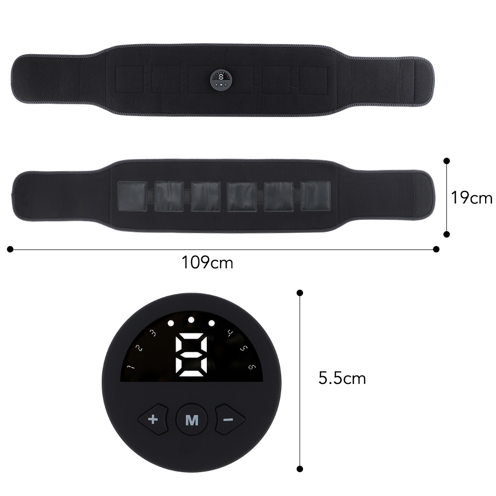 EMS Abdominal Muscle Toning Trainer ABS Stimulator Toner Fitness Binder Gym Belt